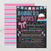 Bobbers of bows Gender Reopenbaart Uitnodiging (Voorkant / Achterkant)