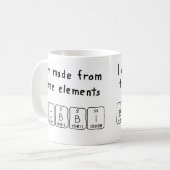 Bobbi periodieke lijstnaam mok (Voorkant links)