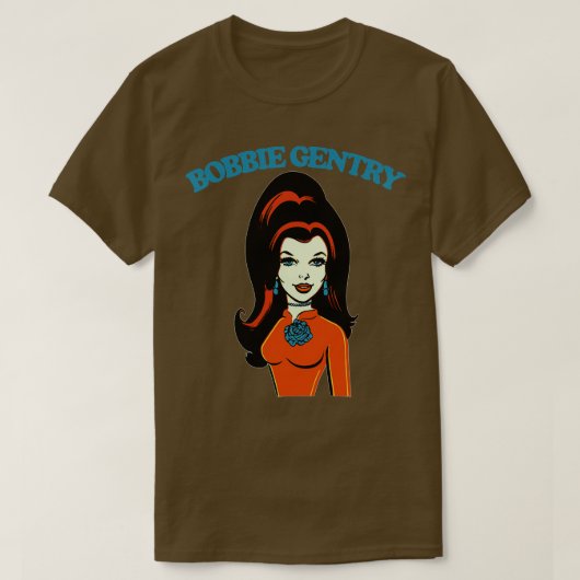 Bobbie Gentry Retro Stijl Fan Design T-shirt (Design voorkant)