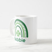 Bobbie Naam Clover Boho Rainbow Koffiemok (Voorkant links)