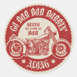 Bobbin' Along Ronde Sticker