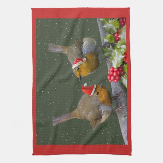 Bobbin' Robins Kitchen Towel Theedoek (Verticaal)