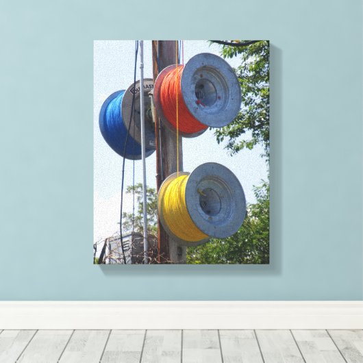 Bobbins Canvas Afdruk (Insitu (Houten vloer))