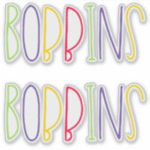 Bobbins, Manchester, Noord-Engeland Slang Sticker (Voorkant)