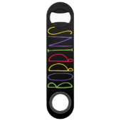 Bobbins, Manchester, noordelijke Slang voor rubber Speed Flessenopener (Achterkant)