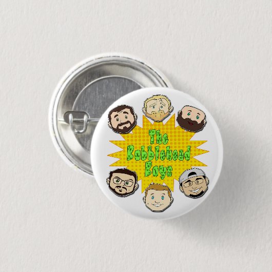 Bobblehead Boys Button (Voorkant /achterkant)