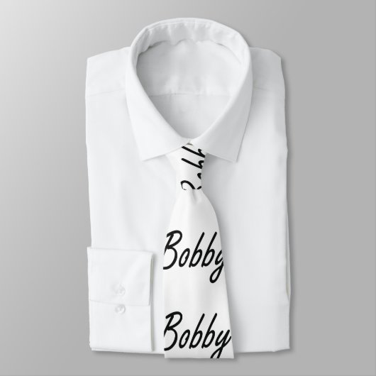 Bobby Artistic Name Design Stropdas (Gebonden)