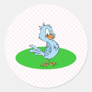 Bobby Blue Jay Ronde Sticker