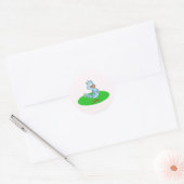 Bobby Blue Jay Ronde Sticker (Envelop)