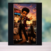 Bobby Chibi Rockabilly Acryl Bord (Neutraal)
