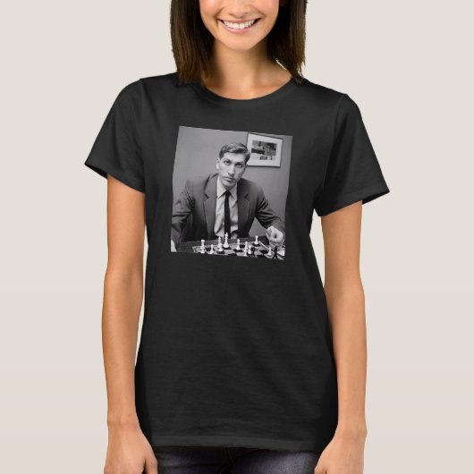 Bobby Fischer Chess T-shirt (Voorkant)