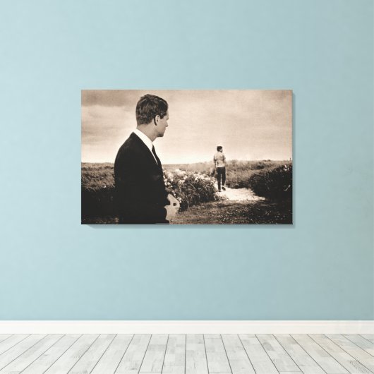 Bobby herinnert zich Jack Canvas Afdruk (Insitu (Houten vloer))