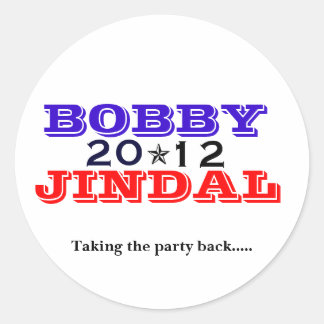 Bobby Jindal 2012 Ronde Sticker