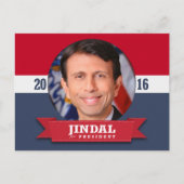 BOBBY JINDAL 2016 BRIEFKAART (Voorkant)