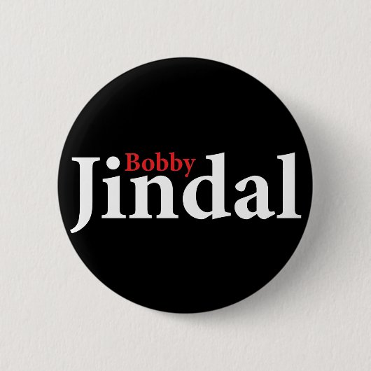 Bobby Jindal Ronde Button 5,7 Cm (Voorkant)
