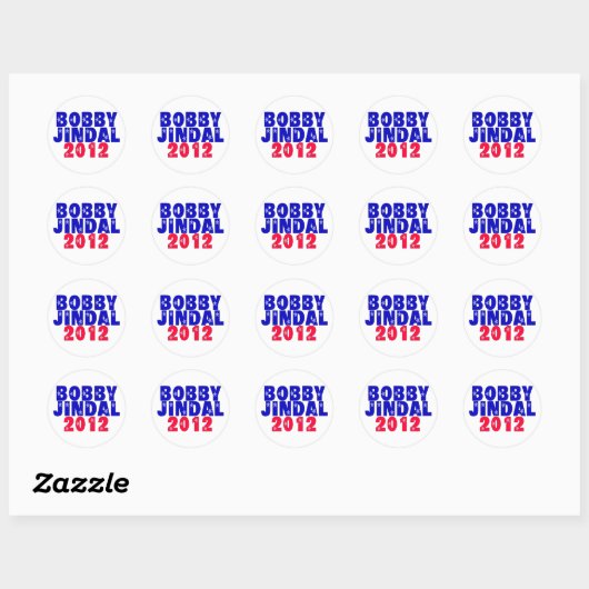 Bobby Jindal Ronde Sticker (Vel)
