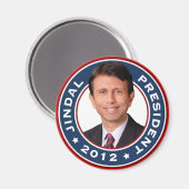 Bobby Jindal voor President 2012 Magneet (Voorkant / Achterkant)