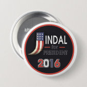 Bobby Jindal voor President 2016 Ronde Button 7,6 Cm (Voorkant /achterkant)