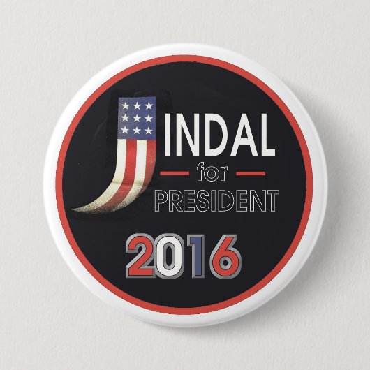 Bobby Jindal voor President 2016 Ronde Button 7,6 Cm (Voorkant)
