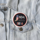 Bobby Jindal voor President 2016 Ronde Button 7,6 Cm (In situ)