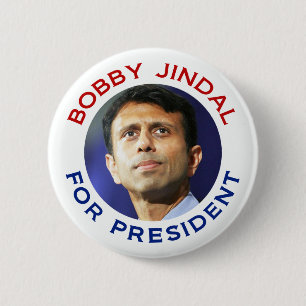 Bobby Jindal voor President Ronde Button 5,7 Cm