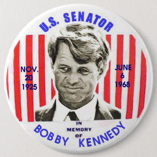 Bobby Kennedy memorial pinback Ronde Button 6,0 Cm