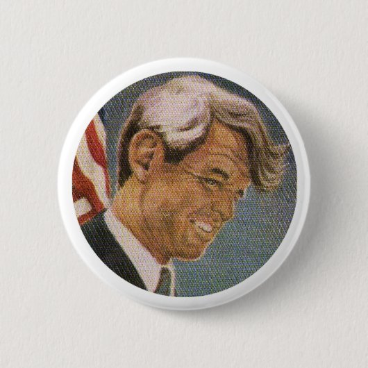 Bobby Kennedy Ronde Button 5,7 Cm (Voorkant)