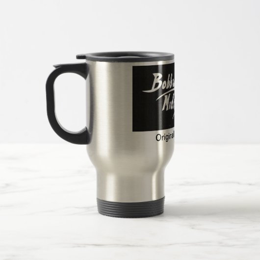 Bobby Midnight Silver reismoug Reisbeker (Links)