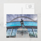 Bobby Moore Statue Wembley Stadium Briefkaart (Voorkant / Achterkant)