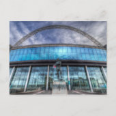 Bobby Moore Statue Wembley Stadium Londen Briefkaart (Voorkant)
