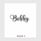 Bobby Name - handgeschreven kalligrafie Sticker (Vel)