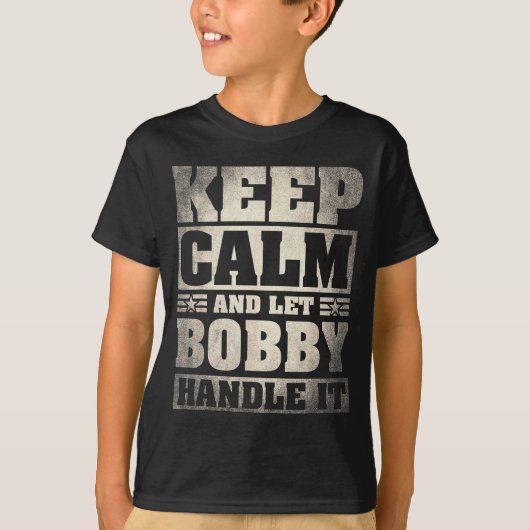 Bobby Name Shirt D Bobby First Name (Voorkant)