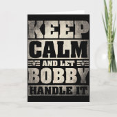 Bobby Name Shirt D Bobby Voornaam  Kaart (Voorkant)