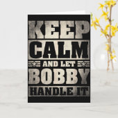 Bobby Name T-shirt D Bobby Voornaam Kaart (Gele Bloem)