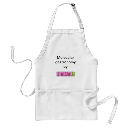Bobby Periodic table name apron Standaard Schort (Voorkant)