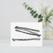 Bobby pins briefkaart (Staand voorkant)