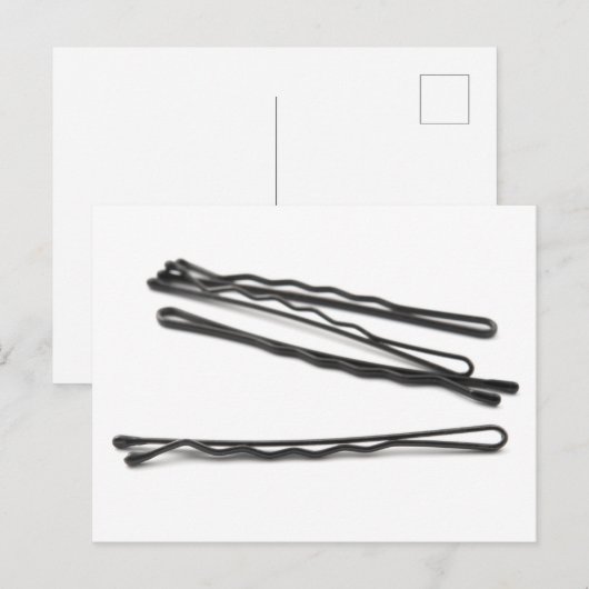 Bobby pins briefkaart (Voorkant / Achterkant)