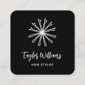 Bobby Pins Hair Stylist Haarstylist Hairdresser Vierkante Visitekaartje (Voorkant)