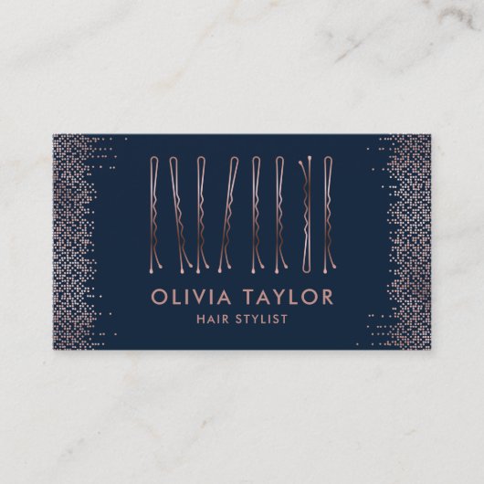 Bobby Pins Hair Stylist Hair Salon Hairdresser Visitekaartje (Voorkant)