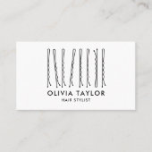 Bobby Pins Hair Stylist Hair Salon Hairdresser Visitekaartje (Voorkant)