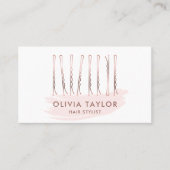 Bobby Pins Hair Stylist Hair Salon Hairdresser Visitekaartje (Voorkant)