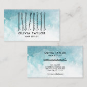 Bobby Pins Hair Stylist Hair Salon Hairdresser Visitekaartje (Voorkant / Achterkant)
