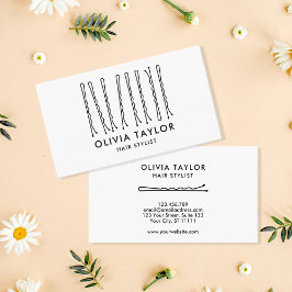 Bobby Pins Hair Stylist Hair Salon Hairdresser Visitekaartje