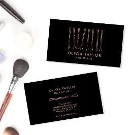 Bobby Pins Hair Stylist Hair Salon Hairdresser Visitekaartje