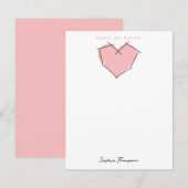 Bobby Pins Logo Haar Stylist Roze Business Notitiekaartje (Voorkant / Achterkant)