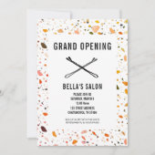 Bobby Pins Terrazzo Salon Openen Kaart (Voorkant)