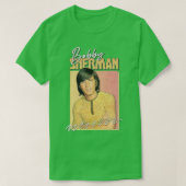 Bobby Sherman Retro 1970s esthetisch ventilatoront T-shirt (Design voorkant)