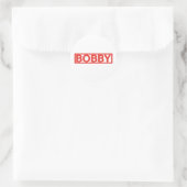 Bobby Stamp Ronde Sticker (Tas)
