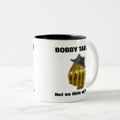 Bobby Tables Tweekleurige Koffiemok (Voorkant rechts)
