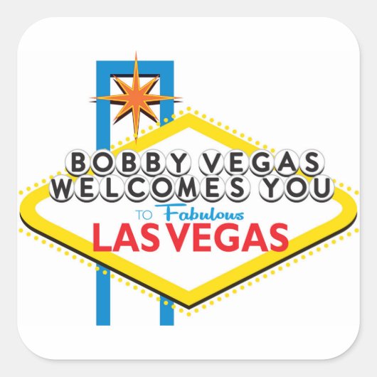 Bobby Vegas sticker (Voorkant)